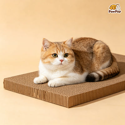 Flat Corrugated Cat Scratcher Board Premium - Thick & Durable