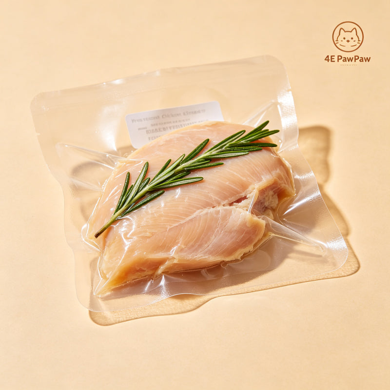 Natural Steamed Chicken Breast - Pure Protein Cat Treat