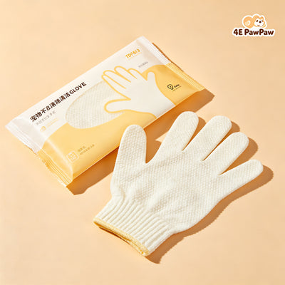 Pet No-Rinse Cleaning Gloves 6pcs - Waterless Bath Solution