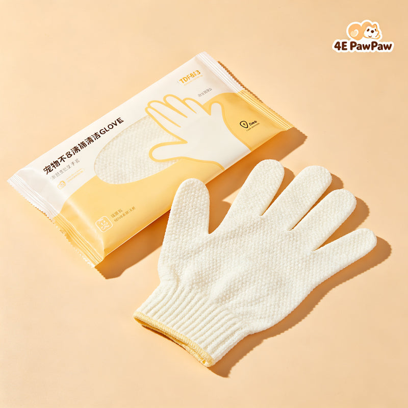 Pet No-Rinse Cleaning Gloves 6pcs - Waterless Bath Solution