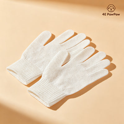 No-Rinse Pet Cleaning Gloves Wipes 6pcs - 2-in-1 Grooming