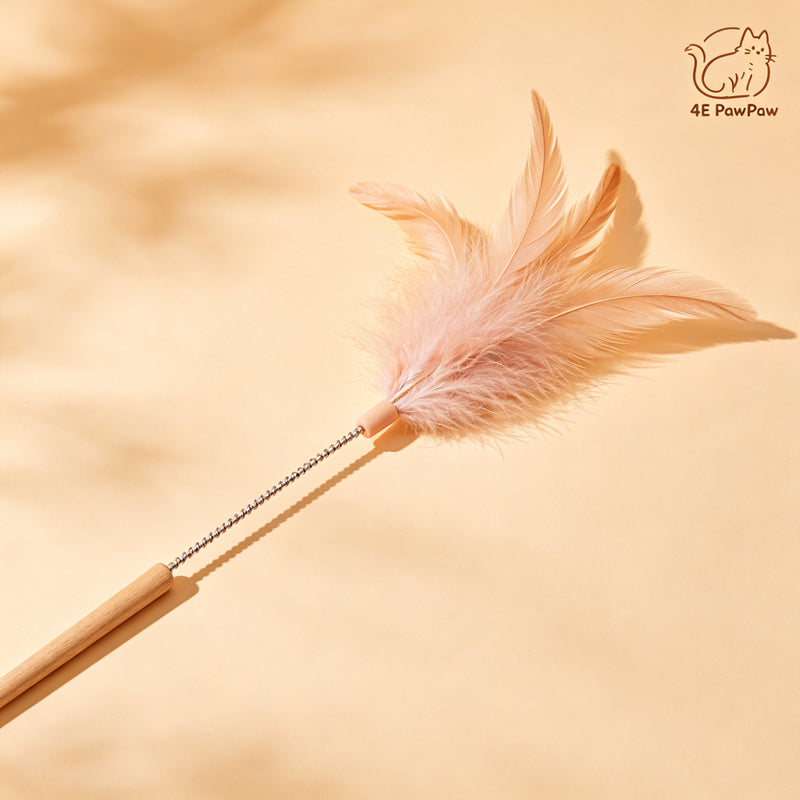 Fairy Feather Cat Teaser Wand - Interactive Bonding Toy